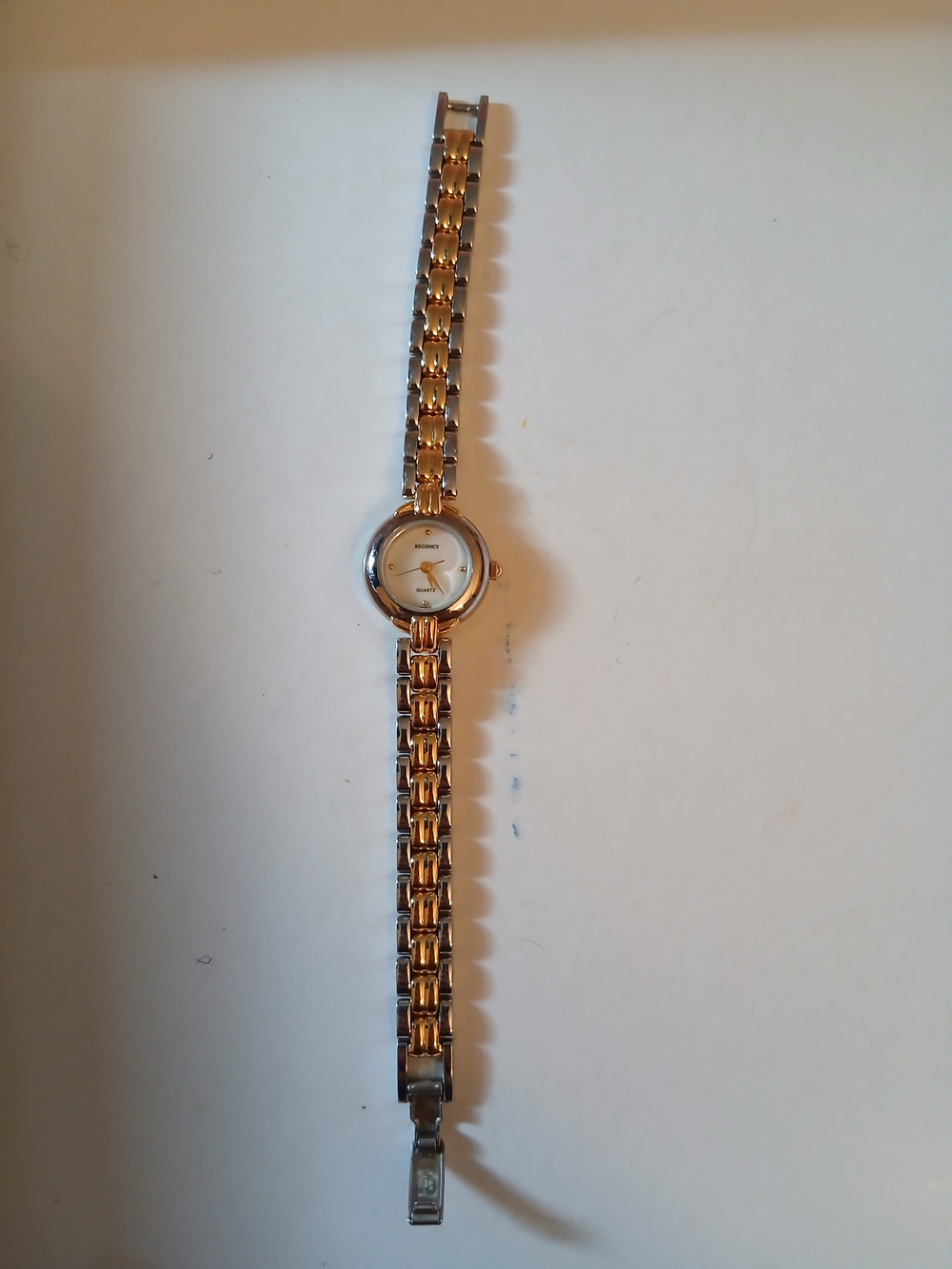 Women's Two-Tone Gold and Silver Bracelet Watch